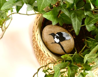 Magpie Story Stone - MADE TO ORDER