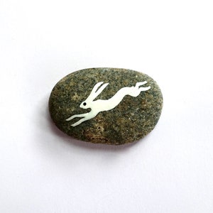 Glow in the Dark Hare Stone - MADE TO ORDER