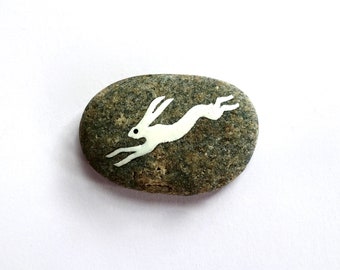 Glow in the Dark Hare Stone - MADE TO ORDER