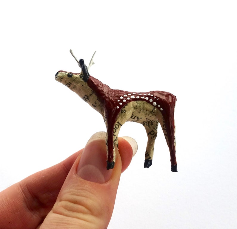 Tiny Paper Deer MADE TO ORDER - Etsy