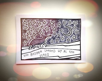 Badger Stars Card - MADE TO ORDER