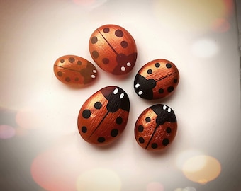 Copper Ladybirds - MADE TO ORDER