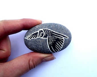 Black Owl Spirit Stone - MADE TO ORDER