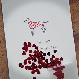 Dalmatiner Valentinskarte - VERSANDFERTIG