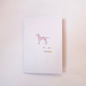 Rosa Dalmatiner Valentinskarte - MADE TO ORDER