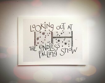 Falling Snow Cards - READY TO SHIP