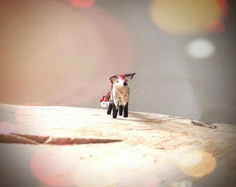 Tiny Paper Fox - FABRIQUÉ SUR COMMANDE