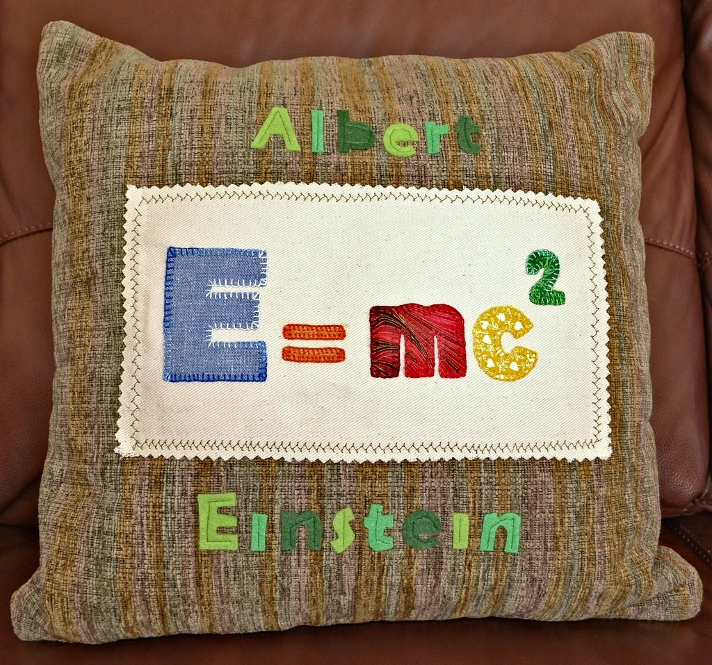 Exclusive handmade science cushion with Einstein's Etsy