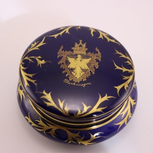 Old French Pierrefonds Fine Earthenware Candy Box