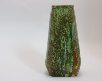 French Pierrefonds Crystalline Pottery Sugar Vase  Circa 1910-1920 Art Nouveau