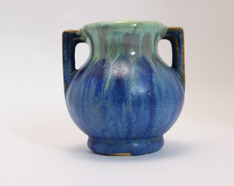 French Pierrefonds Glazed and crytallized Pottery Bowl  Circa 1910-1920 Art Nouveau