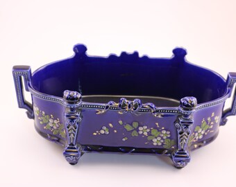 Old French Pierrefonds Fine Earthenware Flower Pot