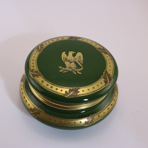 Old French Pierrefonds Fine Earthenware Candy Box