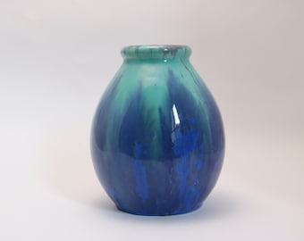 French Pierrefonds Glazed and  Pottery Vase  Circa 1910-1920 Art Nouveau
