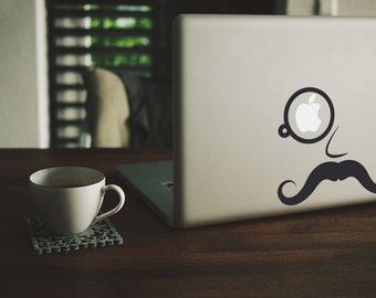 Macbook Sticker Mustache