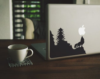 Macbook Sticker Wolf