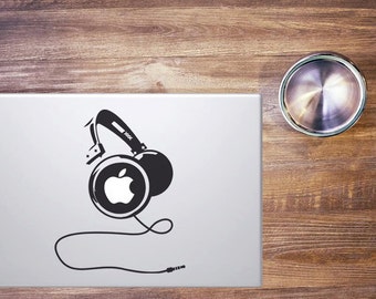 Macbook Stickers Headphone