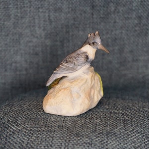Royal Cornwall Blue Kingfisher Figurine. Miniature England Bone China Realistic Fishing Bird Figure. Nature Wildlife Birder Desk Decor Gift