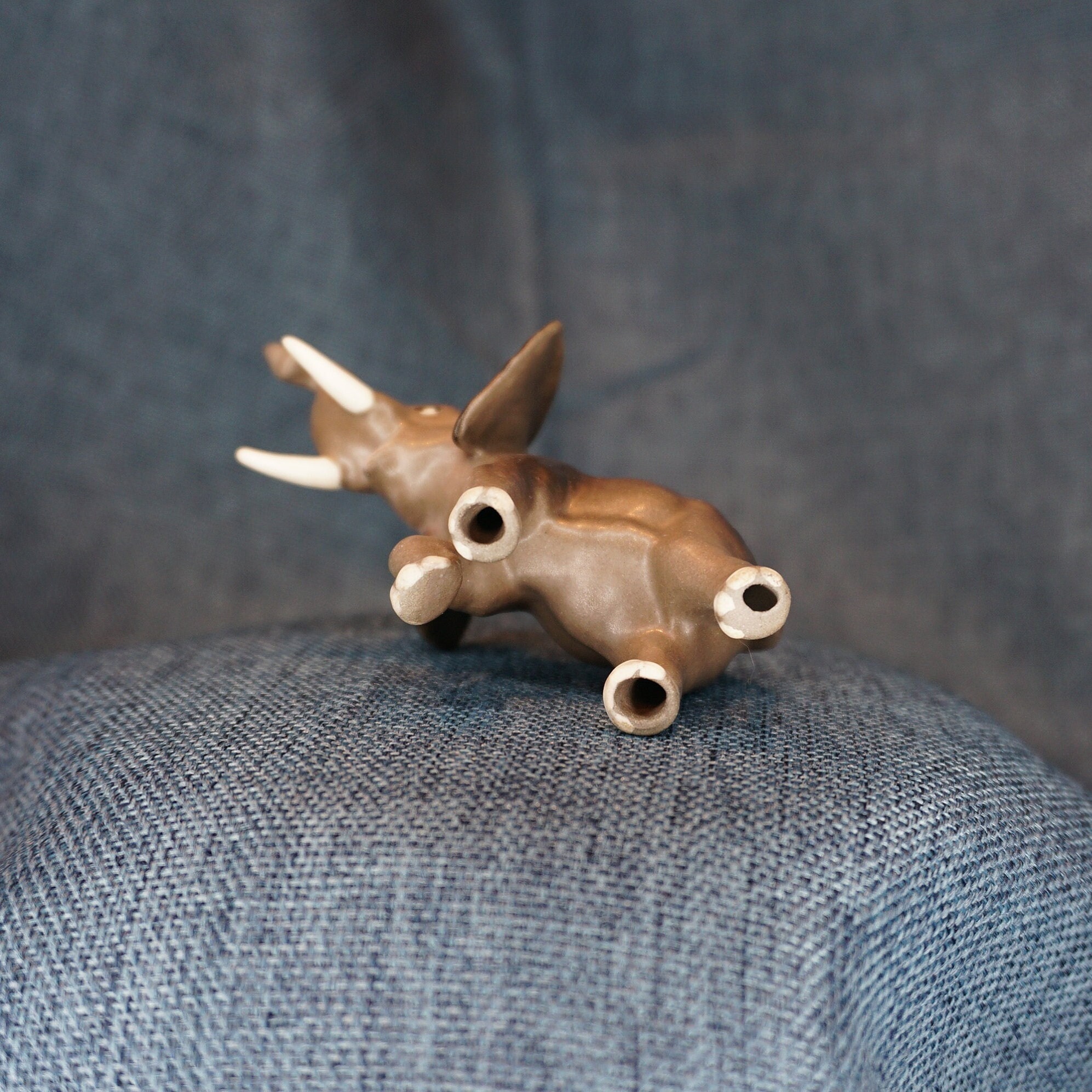 Hagen Renaker Elephant Mama Figurine: Miniature Ceramic