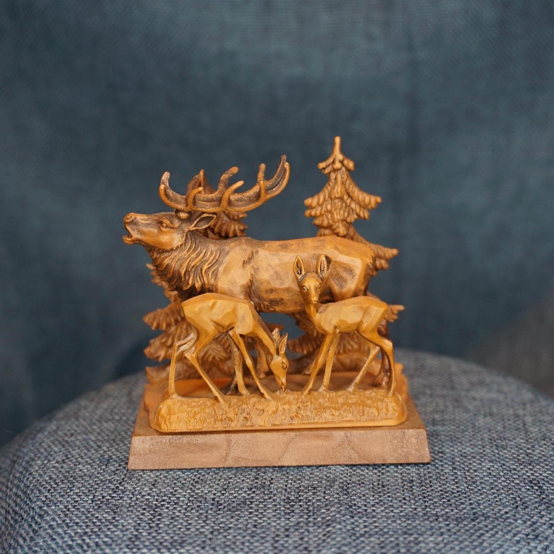 Miniature Elk Figurine. Vintage West Germany Plastic Collectible: Doll ...