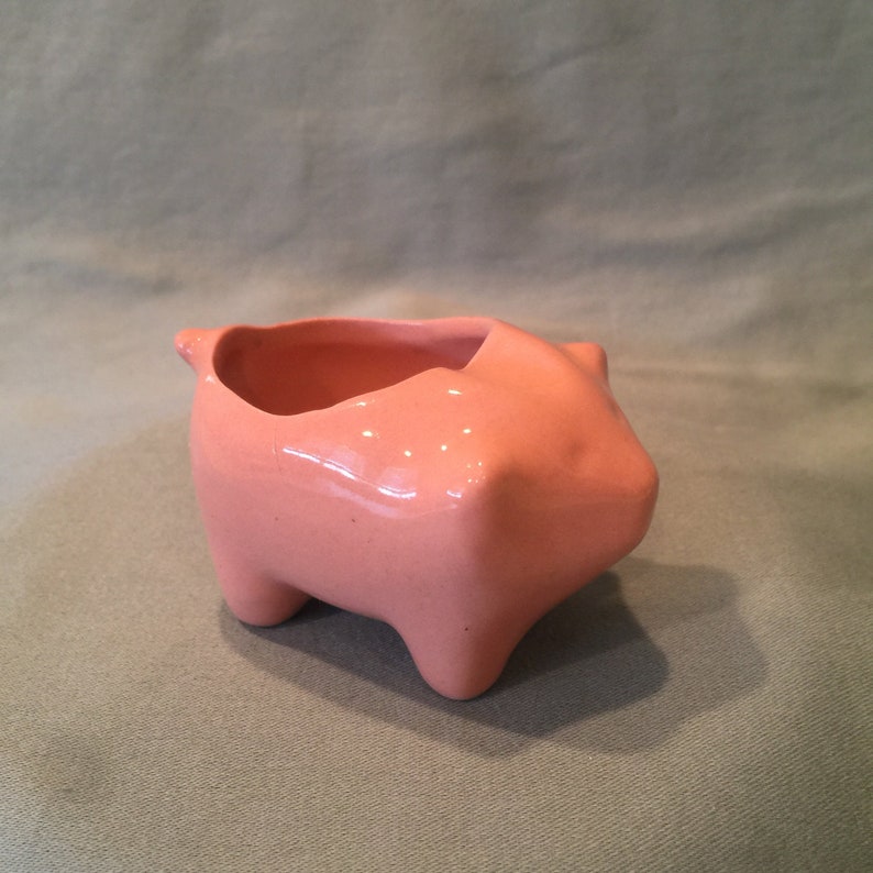 USA Ceramic Pink Pig Ashtray. Pepto Pink Marked Mid Century Etsy