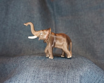 Vintage Hagen Renaker Elephant Porcelain Painted Figurine