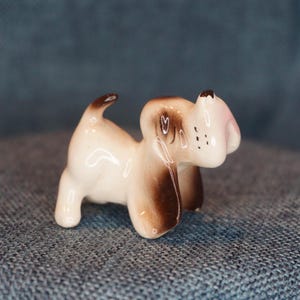 Vintage Freeman McFarlin Hound Puppy Figurine: California Pottery Collectible