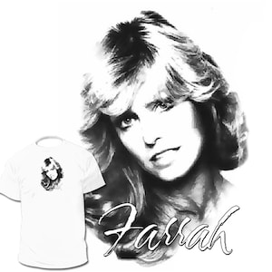 Farrah Fawcett T shirt Charlie&#39;s Angels Kate Jackson Jaclyn Smith Cheryl Ladd Lee Majors Drawings are Available