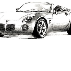 Pontiac Solstice Drawing T shirt