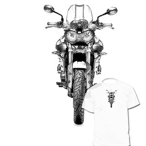 Triumph Tiger Drawing T shirt Thunderbird Sprint R Available   ---- More Motorcycle Drawings Are Available.