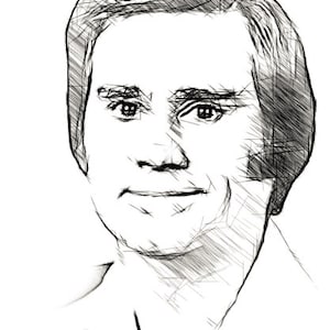George Jones Drawing T shirt