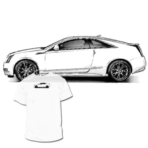 Cadillac CTS Drawing T shirt  Elr  Xts Ats Srx Escalade Drawings of YOUR car are available