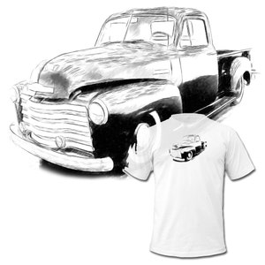 49 50 51 52 Chevy Pick up Zeichnung T-Shirt Ford Raptor F 150 Super Duty Toyota Tundra verfügbar