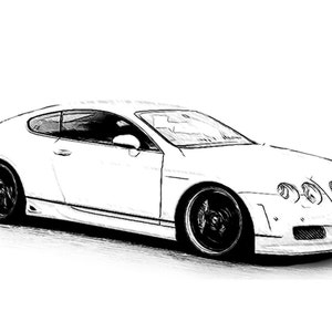 Bentley GT Drawing T shirt