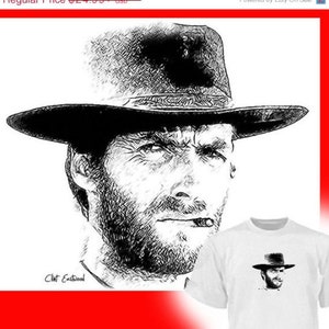 Clint Eastwood Drawing T shirt  drawing of most anything is available