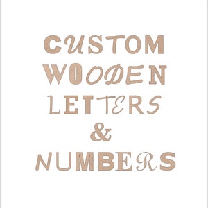 Letra de madera personalizada, número de madera personalizado, corte láser, letrero de madera personalizado, decoración de pared con nombre, letras de madera, arte de pared, letrero personalizado, letrero de boda DIY