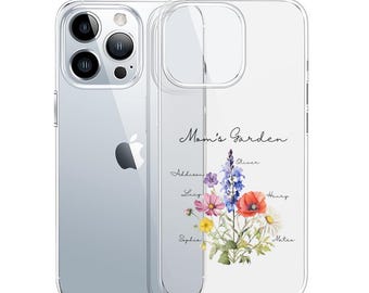 Custom Birth Flower Phone Case: Personalized Floral Bouquet Design