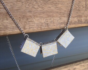 Miniature Book Trio Necklace