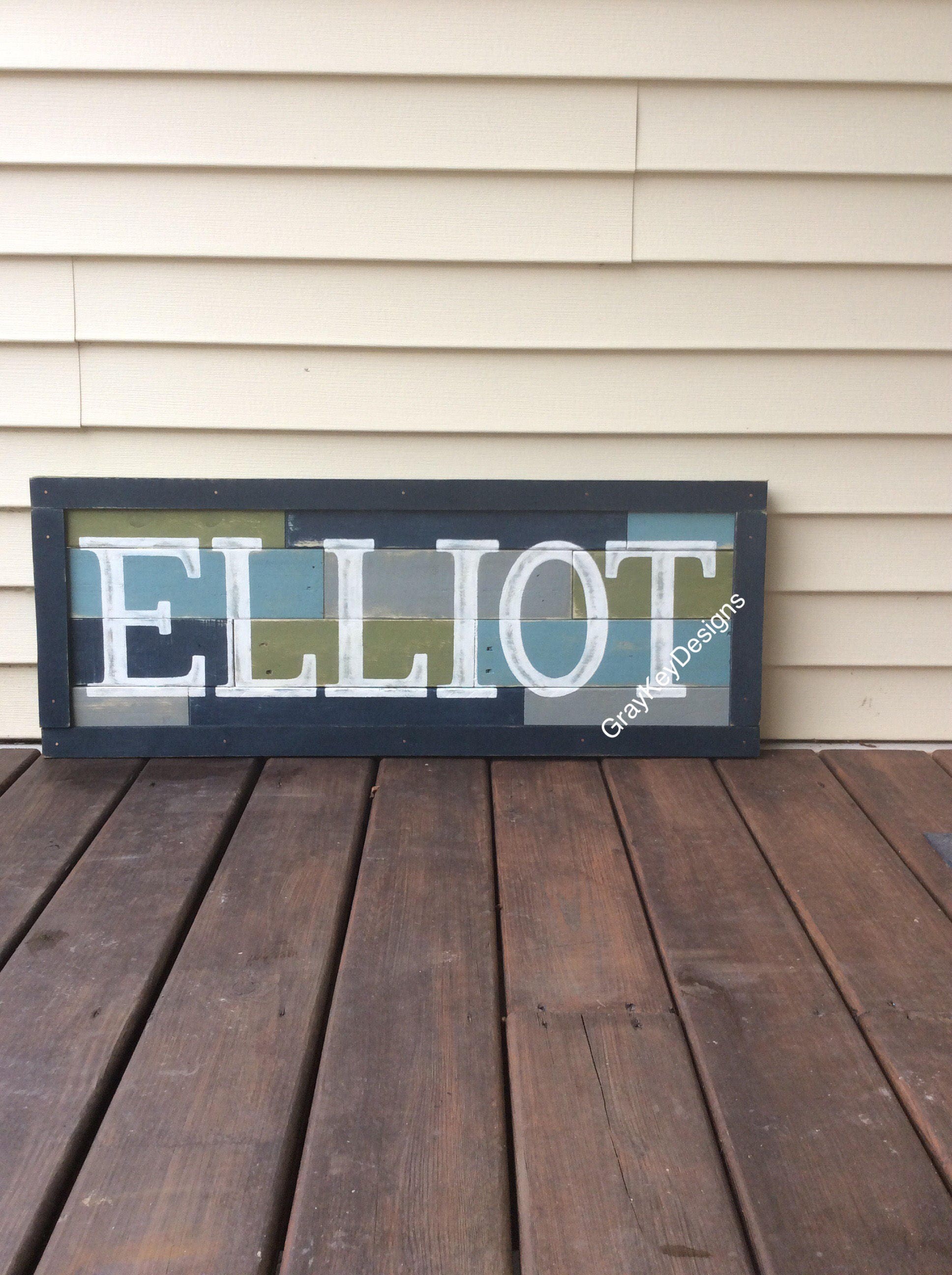Name sign above crib Large crib sign Name above crib Custom Etsy