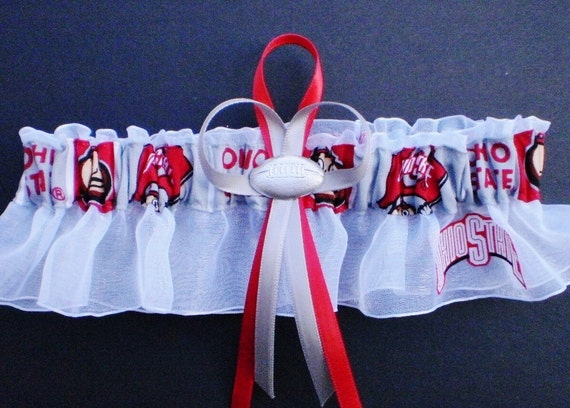 Ohio State University Logo Wedding Garter Keepsake Football - Etsy