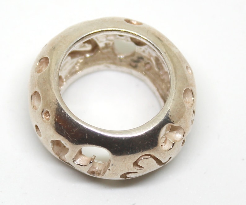 Silver hand made ring