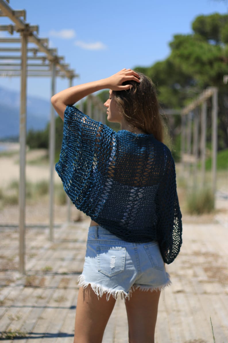 open knit shrug