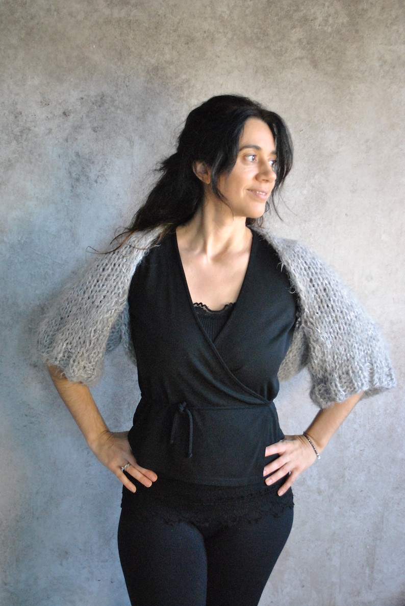 How to Knit a Shrug Easy Knitting Pattern Beginners Shrug Etsy