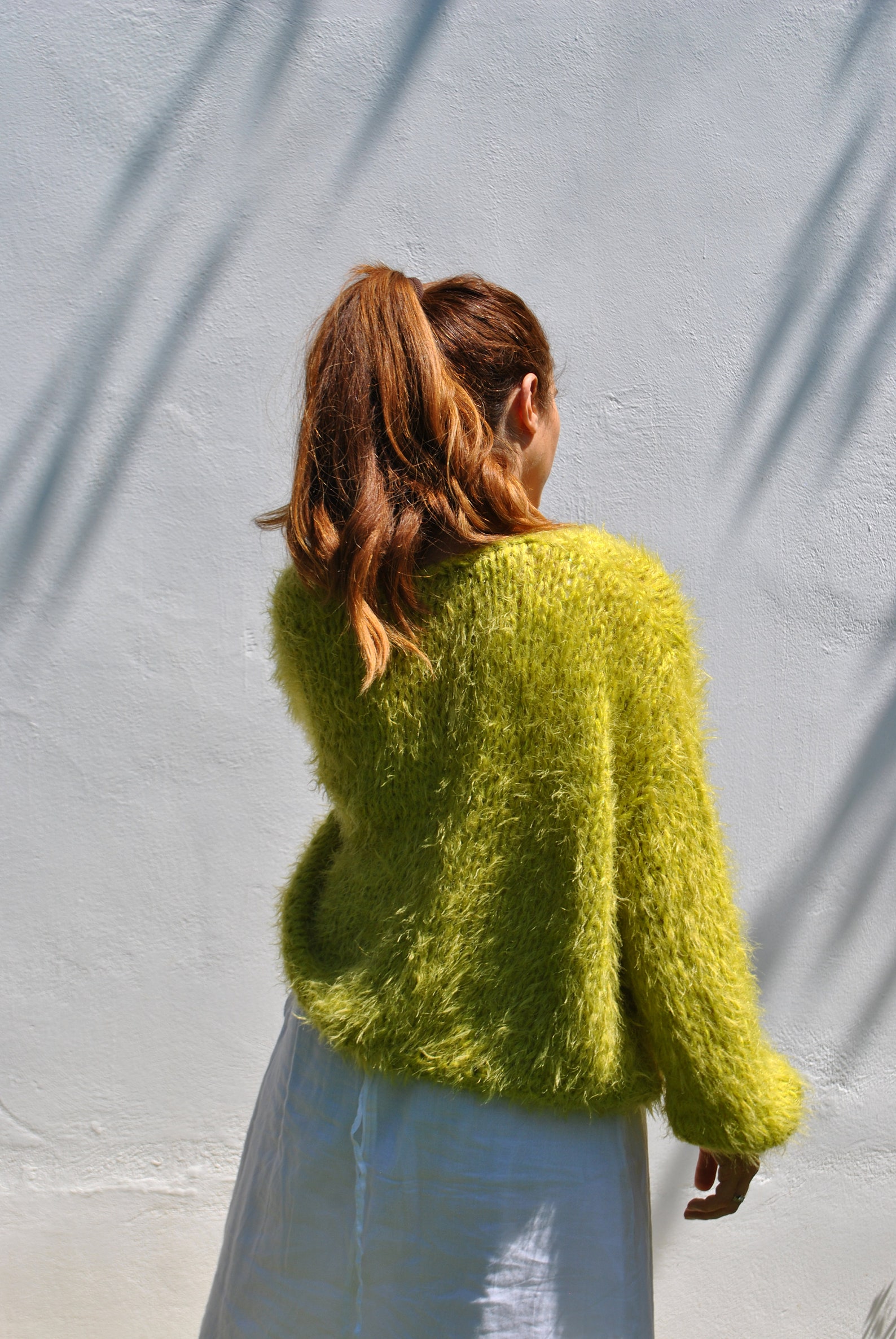Lola Cardigan in Lime Green main image 1