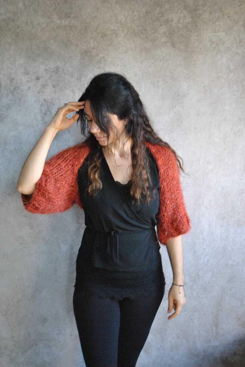 How to Knit a Shrug Easy Knitting Pattern Beginners Shrug Etsy