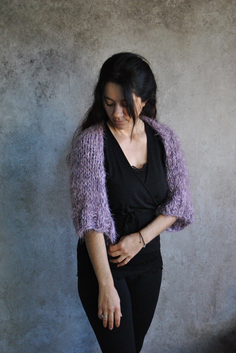 How to Knit a Shrug Easy Knitting Pattern Beginners Shrug Etsy