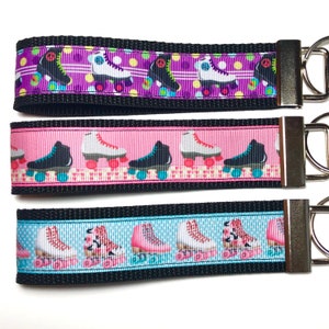 Rollerskate Keychain, Skate Keychain, I Love Skating, Key Fob, Roller skater, Roller Derby, Skate Accessories