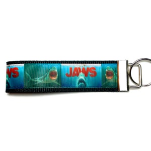 Jaws Keychain, JAWS, Shark, Horror Movie Keychain, Keychain, Horror, Summer Accessories zdjęcie 1