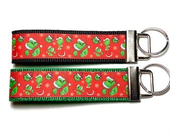 The Grinch Keychain Wristlet, Grinch, Whoville, Christmas Keychain, Dr. Seuss