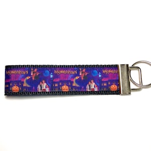 Halloweentown Keychain, Keychain Wristlet, Cult Classic, Keychain, Halloween Keychain, Witch, Pumpkin